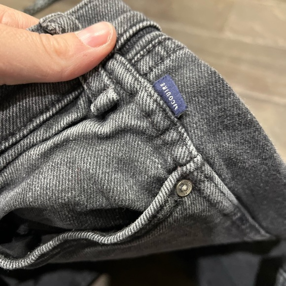 MCGUIRE Blank Denim Frayed Hem Zip Up Pants, Size 25 - Picture 5 of 10